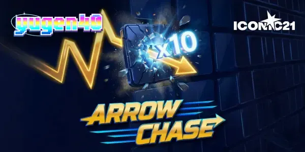 Tampilan visual grid permainan Arrow Chase dengan panah bergerak